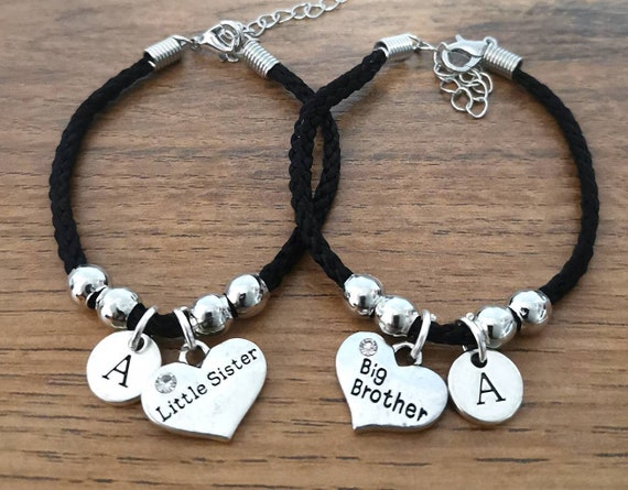 Brother Sister Bracelet Big Brother Little Sister Big Bro Lil