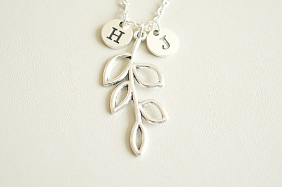 Leaf Necklace, Branch Necklace, Leaf Jewelry, Leaf gift, Personalized Tree, Tree Branch Gift, Sister, Cousin, Girlfriend,Her, Mom, Mother
