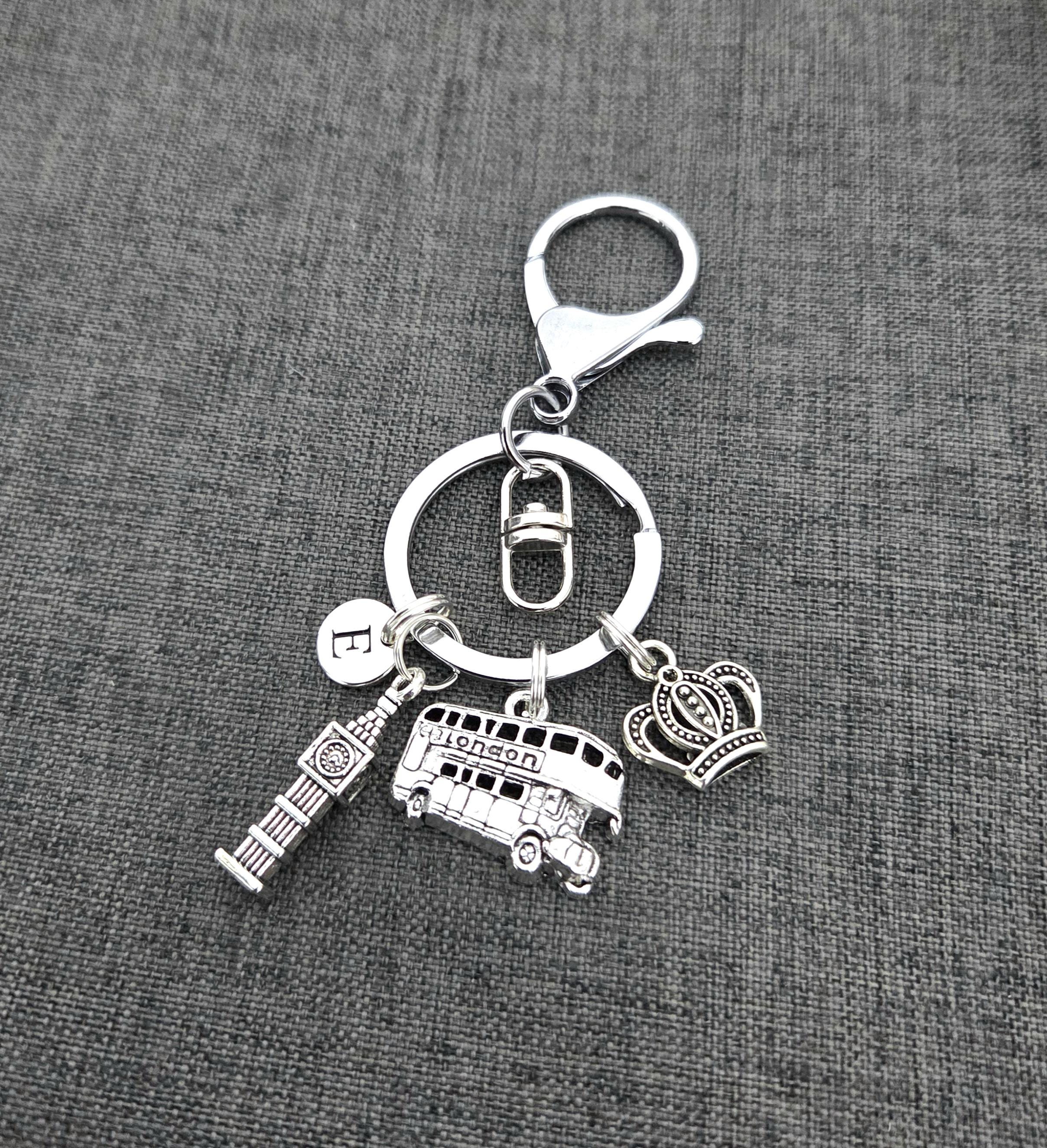 thumbnail image 2 of Personalised London Underground Name Keyring – Circle Shape – Bag Charm Gift 2 of 3
