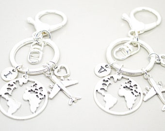 Long distance relationship, friendship gifts, long distance relationship keychain, boyfriend gift, girlfriend gift, long distance friendship