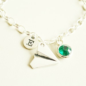 Bracciale Origami, Bracciale aereo di carta, Regalo Origami, Bracciale aereo Origami, Bracciale unico, Bracciale Origami, Aereo, Viaggio, Pilota, BFF