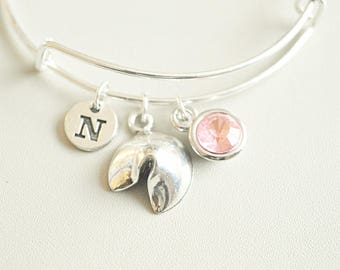 Fortune Cookie Bracelet, Fortune Cookie Gift, Fortune Gift, Chinese Gift, Tea cakes Jewelry, lucky fortune, Luck, Good Luck, Destiny gift