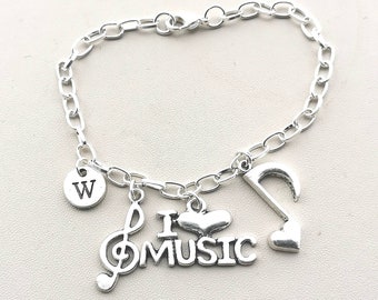 Music Braclet, Music Gift, Women Music Bracelet, Musical Gift, Music Bracelet, Women Music Gift, Teacher Bracelet, music Jewelry, music note