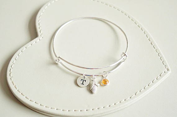 Corn Bracelet, Corn Cob gift, Corn on the Cob charm, Vegetable bracelet, Vegan Jewelry, Vegetable Necklace, Food Jewelry, BBQ, Food, Vegan