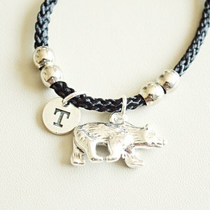 Bär Charm Armband, Bär Charm Armband, Bär Liebhaber Armband, personalisierte Bär Charm Geschenke, Bär Geschenk, Jäger, Wildlife, Natur, Wildtier