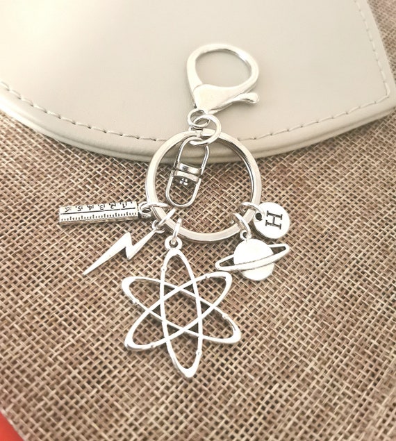 Physics Keyring, Physics Keychain, Physics Gift, Physics Teacher gift, Physics student gift, Physics gift for her, Physics Keyring, Physics
