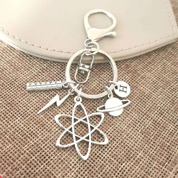 Physics Keyring, Physics  Keychain, Physics Gift, Physics Teacher gift, Physics student gift, Physics gift for her, Physics Keyring, Physics