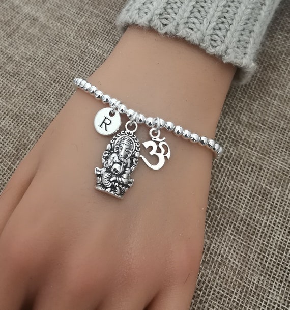 The Om Ganesha Silver Bracelet by PC Jeweller | Aucent