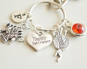 Happy Retirement gift, Retirement gift for women, Personalized Retirement Gift, Retirement keychain, Happy Retirement, Work colleague gift,