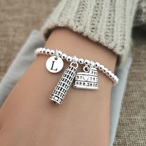 Rome bracelet, Italian gifts, italy bracelet, pisa bracelet, italy gift, italian bracelet, italy gifts, Rome travel, italy girls bracelet
