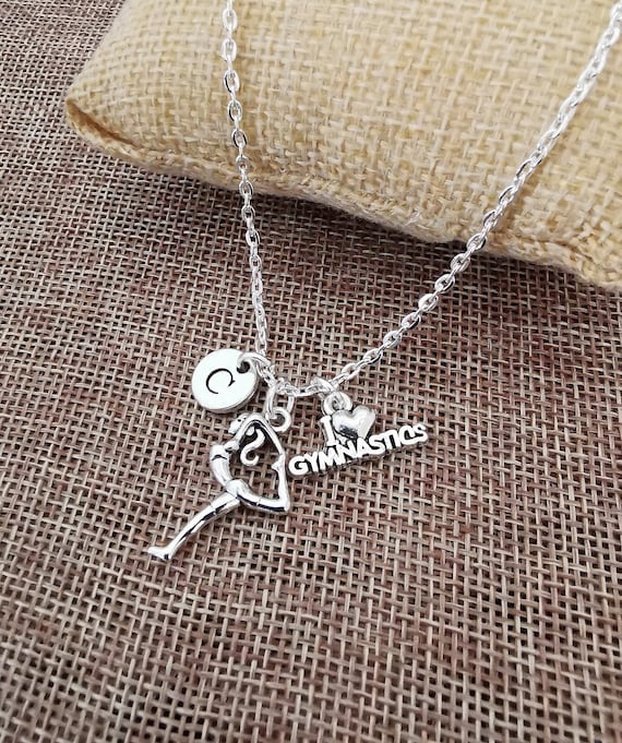 Gymnastics gifts, gymnastics necklace, gymnast necklace, gymnastics necklace for girls, gymnastics jewellery, gymnastics birthday, girl
