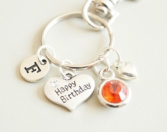 Personalized Birthday Gift, Birthday gift personalized, Birthday gift women, Birthday friend gift, Gifts on Birthday, Keychain gift, Keyring