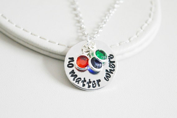 Family Necklace, Sisters Necklace, Grandmother Gift, Family Jewelry, Gift for Wife, Gift for Her, Birthstone, Jewelry with initials, Grandma