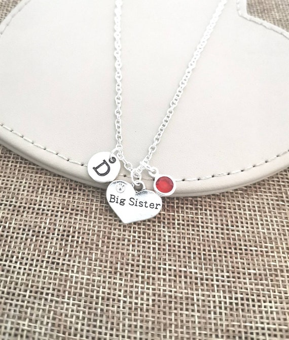 Big sister necklace, big sister gift, sister necklace, big sister, sister gifts, necklaces for sister, big sis necklace, necklace for girl