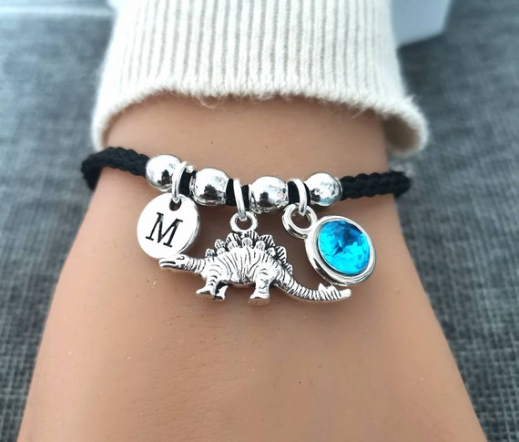 Stegosaurus keyring, Stegosaurus gifts, Stegosaurus keychain, Dino Bracelet, Dinosaur Bracelet, Dinosaur Gift, Dinosaur charm, Dino gifts