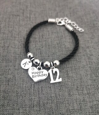 Pulseira Aniversário ZZLTAWS - Cristais Rosa Com Pingente Coração