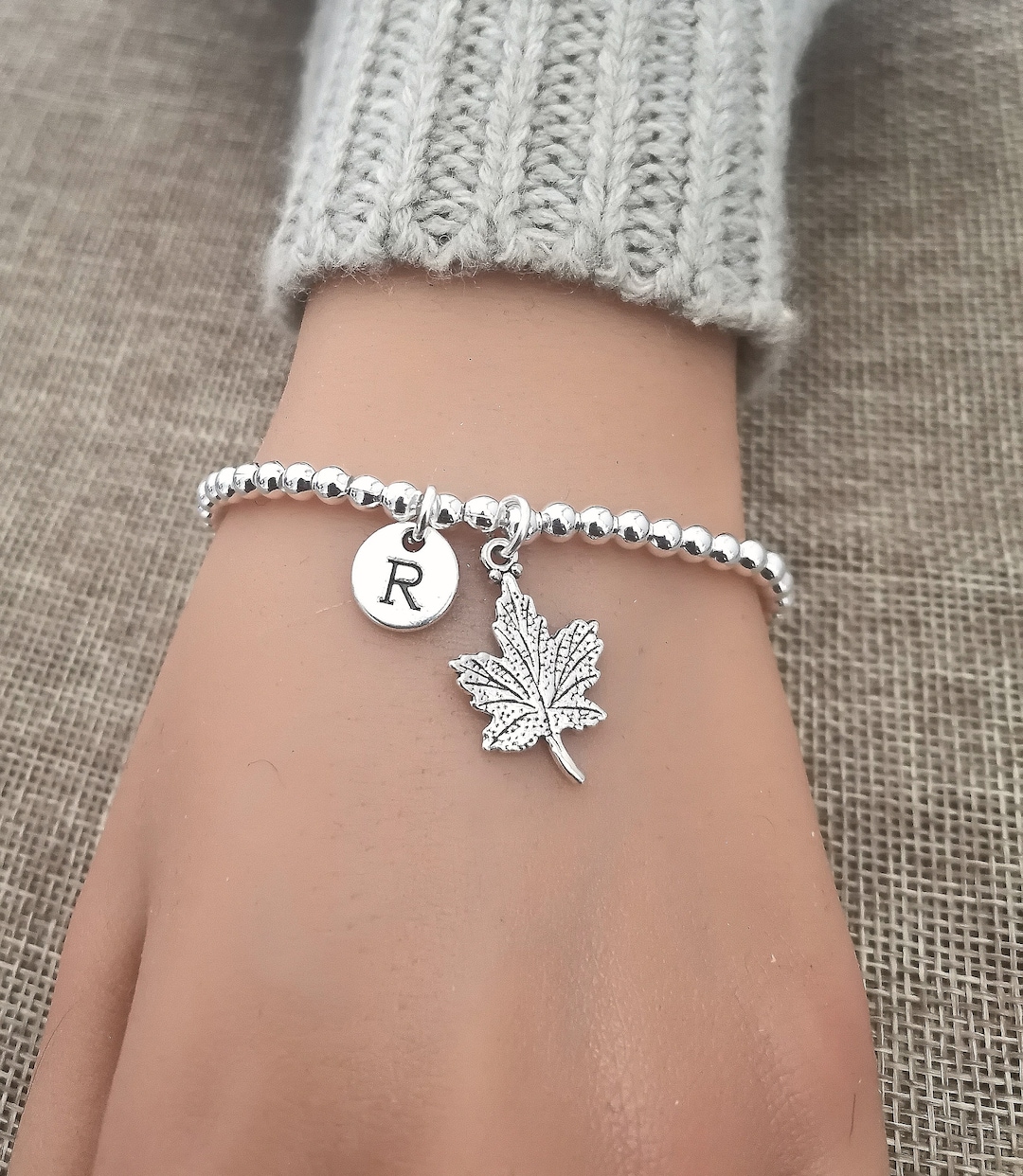 Maple Leaf Bracelet Maple Leaf Gift Maple Leaf Jewelry Etsy