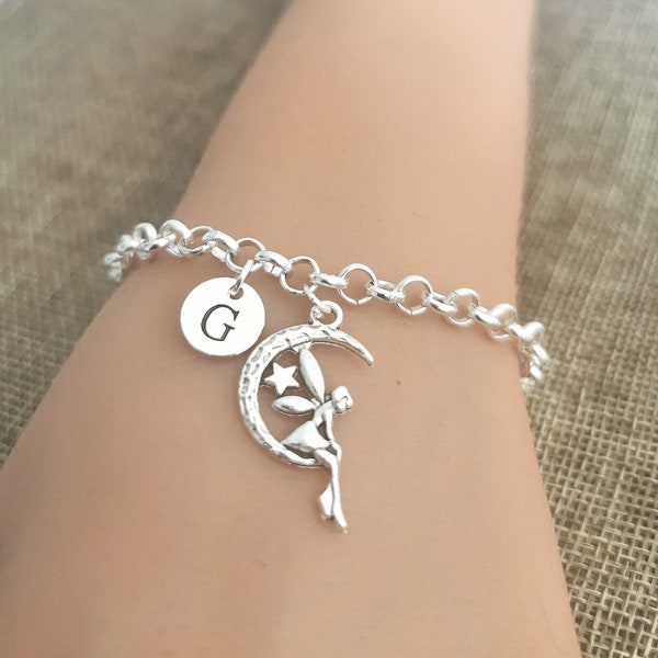 Cadeau pour fille, cadeaux pour fille, bracelet de fée, cadeaux d’anniversaire, cadeau pour elle, bracelet fille, cadeau pour elle, charme de fée, bracelet initial