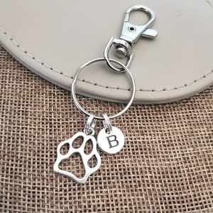 Llavero conmemorativo de mascotas, regalo conmemorativo de perros, llavero de huella de pata, en memoria del perro, regalo de llavero conmemorativo, regalo de pérdida de mascotas, regalo de perro de pérdida