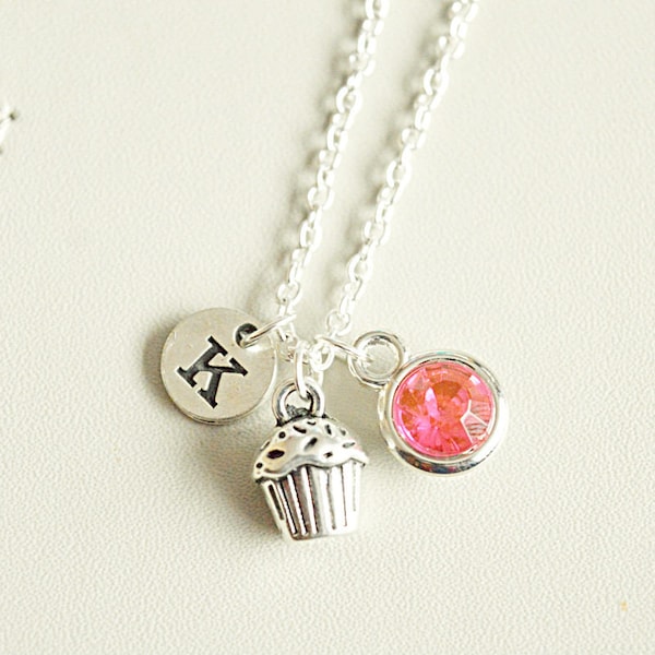 Collier Cupcake, Cadeau Cup Cake, Collier Cup Cake, Collier Nourriture, Charme alimentaire, Cadeau pour boulanger, Cadeau de pâtisserie, bijoux, Personnalisé, gâteau