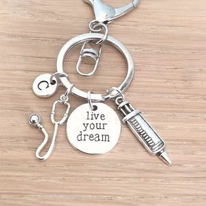 Doctor keyring, physician keyring, Doctor graduation, Doctor Keychain, Medical student, Medicine, Doctor keyring, physician, medical
