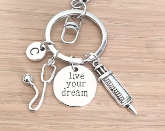 Doctor keyring, physician keyring, Doctor graduation, Doctor Keychain, Medical student, Medicine, Doctor keyring, physician, medical