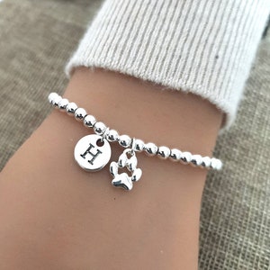Dog bracelet, Pet loss gifts, Dog paw bracelet, Dog charms, Paw bracelet, Dog loss gift, Dog gifts, Pet loss bracelet, Paw print jewelry image 2