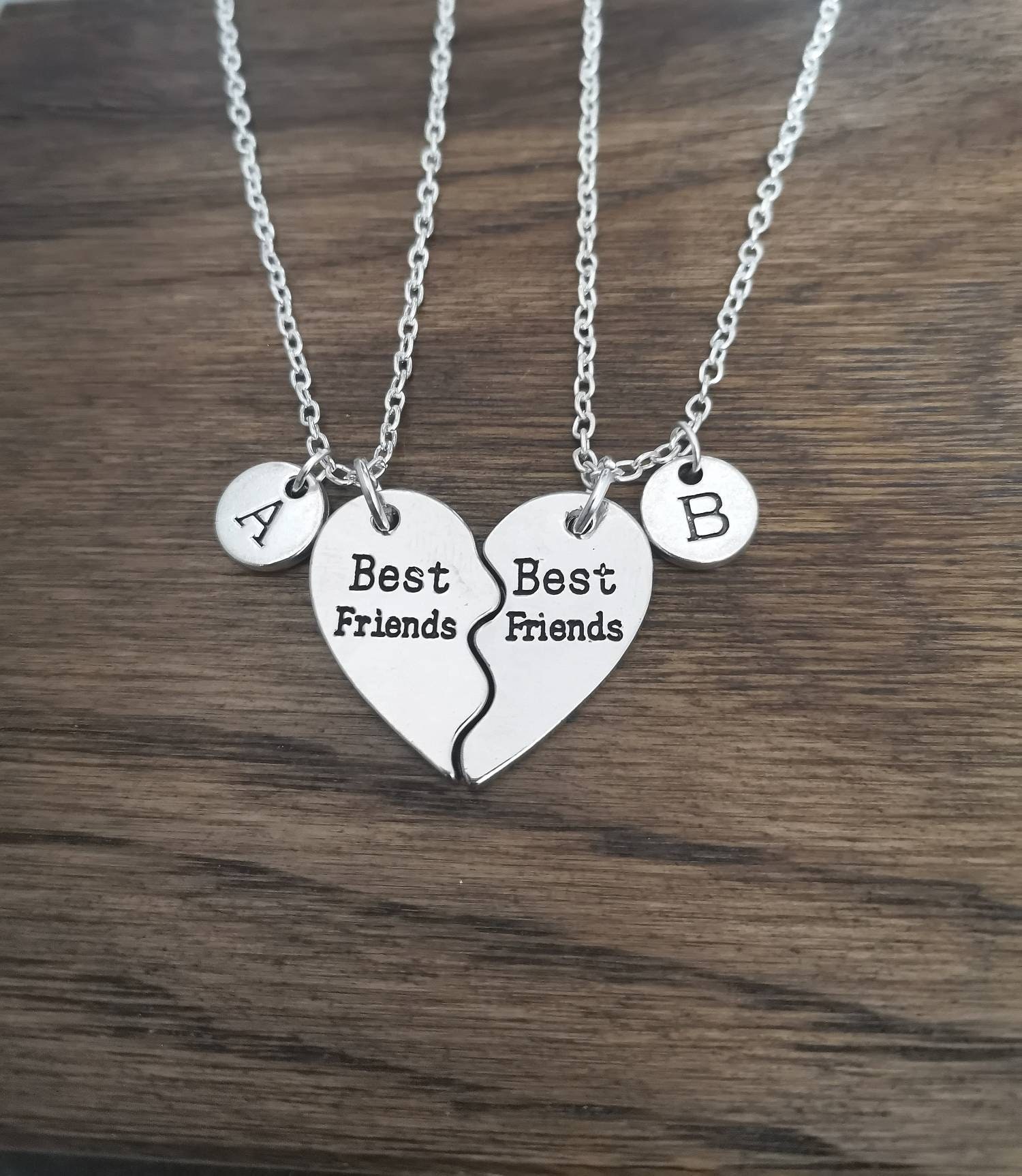 Best friend necklaces best sale heart