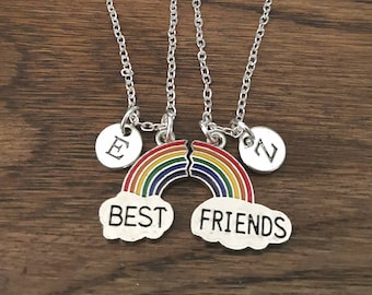 Best Friend Necklace, Friendship Gift, BFF Gift, Friend Necklace, Friends Necklace for 2, Bff Jewelry, Friendship Gift, 2 Friends Necklaces