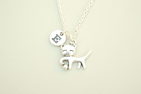 Cat Necklace, Cat Silver Necklace, Cat Lover Gift, Personalized Cat Necklace, Cat Gift for Her, Cat Loss Gift,Pet Loss Gift,Petloss Necklace