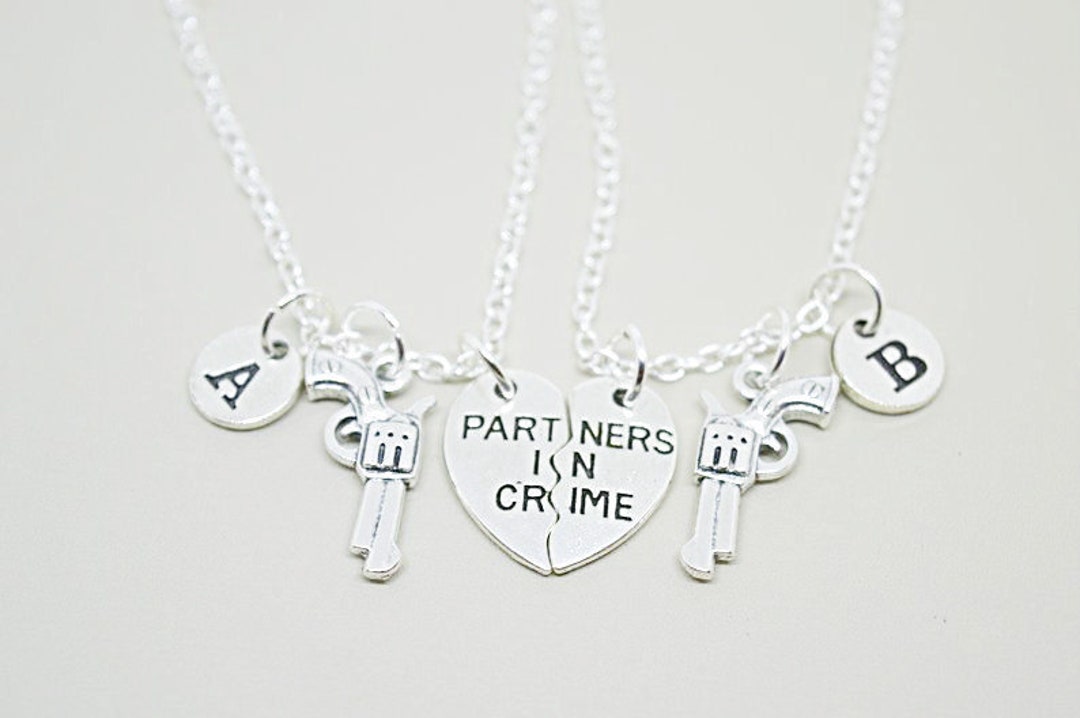 Partners in crime friendship necklace sale