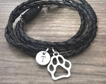 Paw Bracelet, Dog paw gift, Animal Paw Charm, Boyfriend Bracelet, Boyfriend Gift, Animal Lover, Pet Loss, Dog Loss, Dog Lover, Mens Dog, Pet