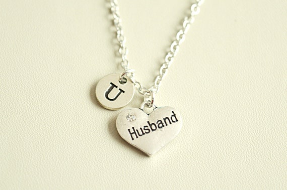 Husband Necklace, Husband gift, Husband Jewelry, Handstamped Husband Jewelry, Husband Birthday, Gifts for Husband , Anniversary Gifts,Men