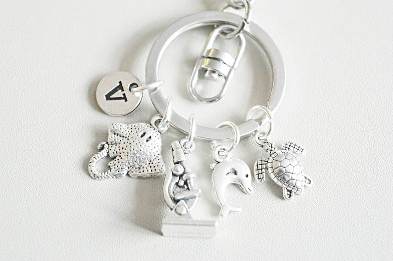 Marine Biology Marine Biology Gift Marine Biology Keychain Etsy