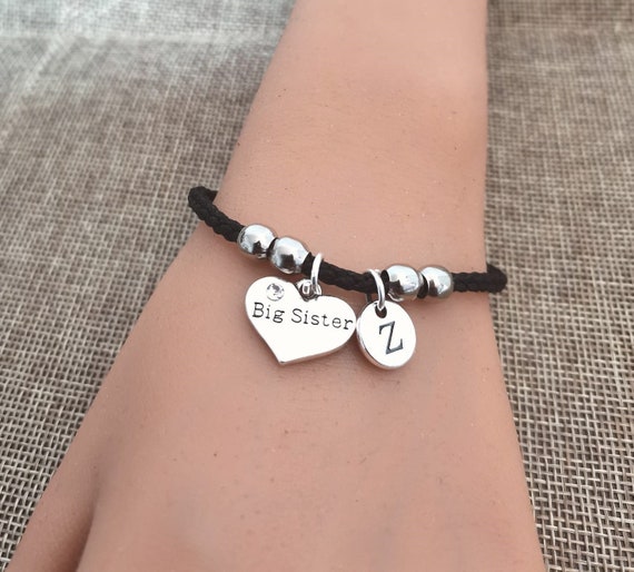 Sister Birthday Gift, Big Sister Gift, Big Sister Bracelet, Big Sister Present, Big Sister Charm, Big Sis, Sister, Personalized Birthday