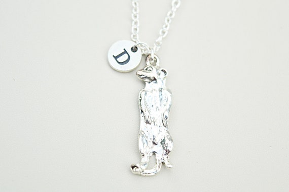 Meerkat Necklace, Meerkat Gift, Meerkat Jewelry, Meerkat Charm Necklace, Cute Necklace, Meerkat Lover, Necklace for Children, Child, Kids