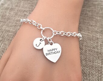 Gelukkige verjaardagscadeau voor haar, gelukkige verjaardag armband voor haar, gelukkige verjaardag armbanden, gelukkige verjaardag, verjaardagscadeau voor meisjes, verjaardag