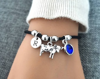 Cow Bracelet, Cow Bracelet Women , Cow Gift, Cow Jewellery, Cow Gifts for Her, Cow Friendship, Personalised Cow, Farm, Milk, Gift for Her