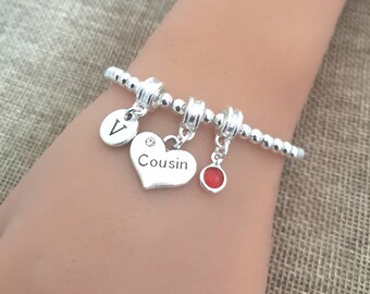 Cousin Bracelet, Cousin Bracelet Women, Cousin Gifts, Cousin Jewelry,Cousin Gifts for Her,Cousin, Cousin Birthday, Cousin Christmas, Cousin