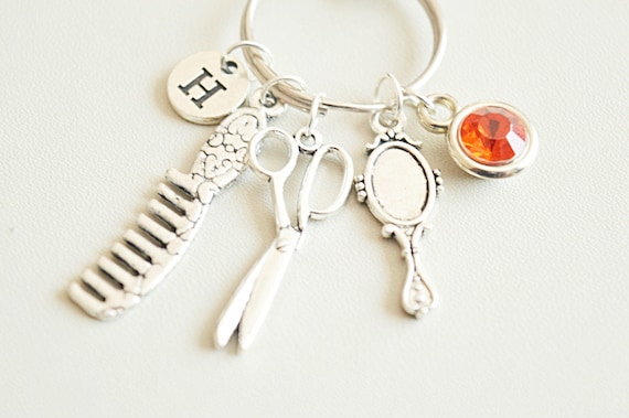 Hair dresser gift, Hair stylist gift, Gift for hairdresser, Regalo per parrucchiere, beautician gift, Hairstylist gift, Keychain, Keyring