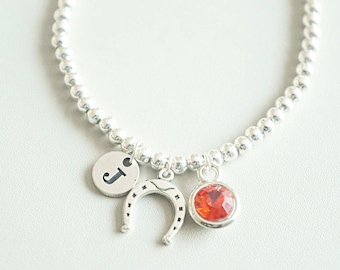 Horseshoe Gift, Horseshoe Wish Bracelet, Horseshoe Bracelet