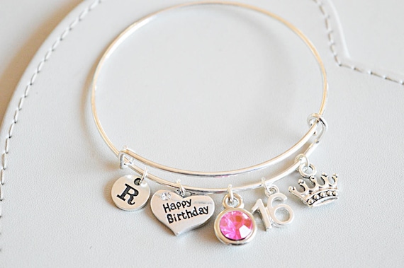 Sweet 16 Gift ,Sweet Sixteen Gift,16th Birthday gift,Sweet 16 Jewelry,Birthday bracelet,personalized birthday, princess, sister, daughter