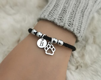 Paw print bracelet, Dog memorial gift, dog bracelet, pet memorial gift, pet memorial, dog memorial bracelet, dog paw bracelet, paw bracelet