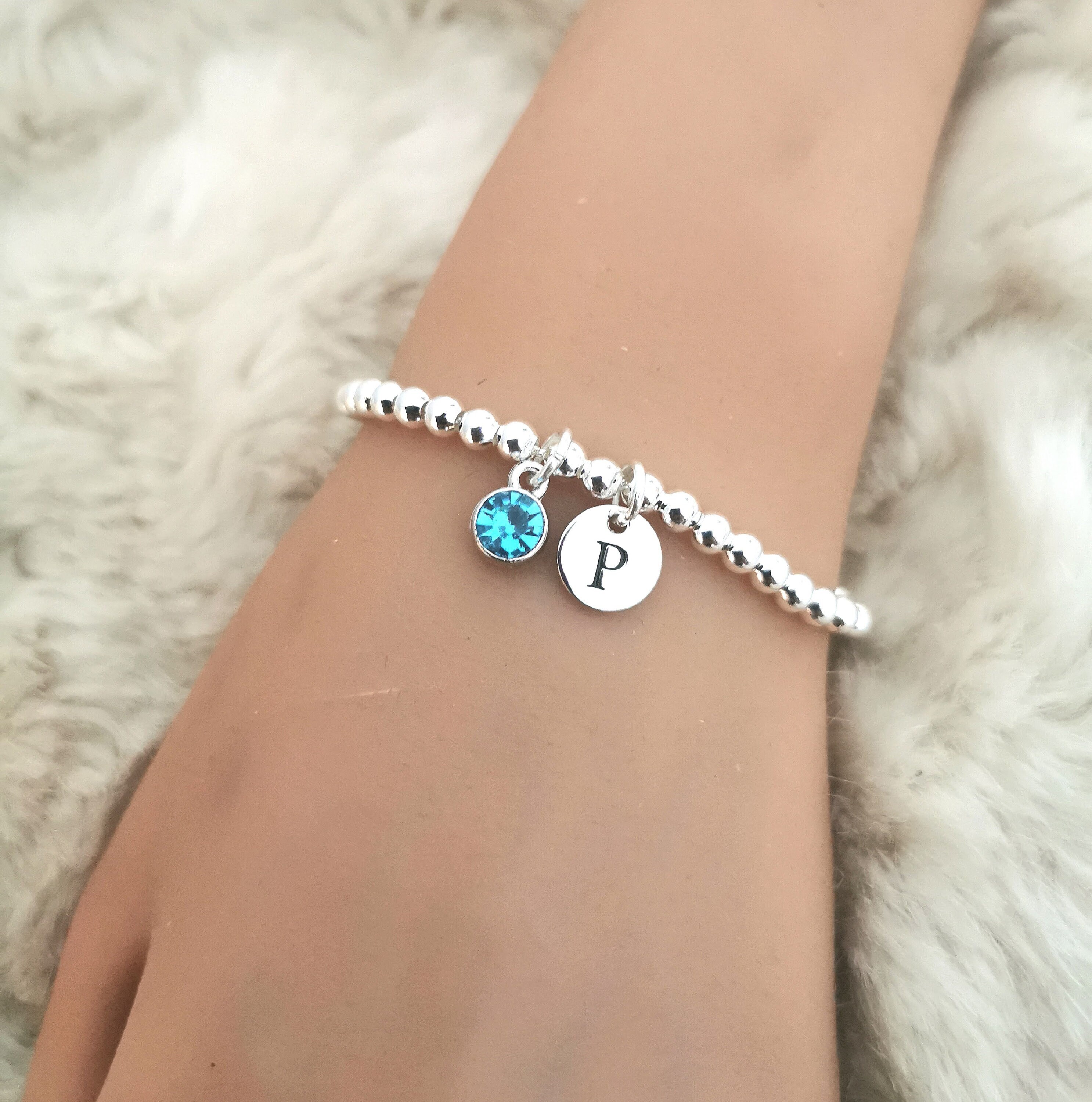 March Birthstone Bracelet Etsy Australia
