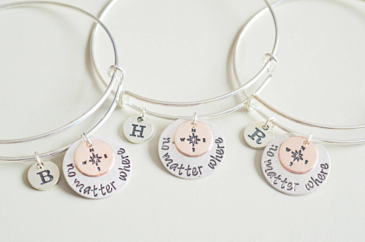  Best Friend Charm Wristbands for Women 3 Pcs Matching