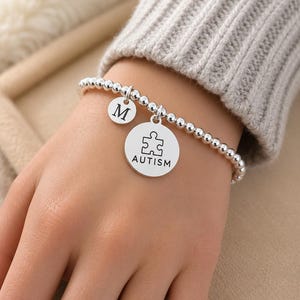Autismus Armband für Lehrer, Autismus Therapeut Geschenk, SEN Lehrhelfer Geschenk, Autismus Unterstützung Schmuck, personalisiertes Anfangs Armband