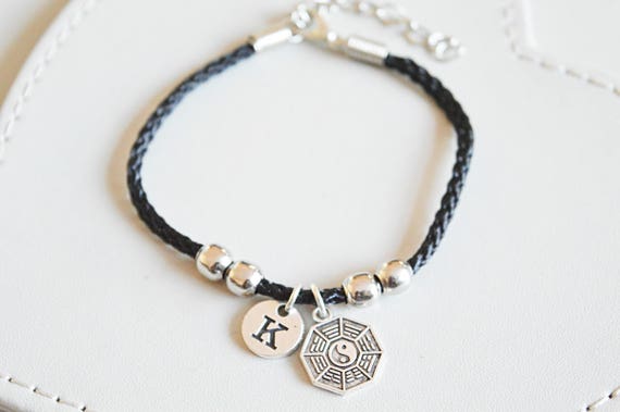 Yin Yang Bracelet, Yin Yang Jewelry, Ying Yang Bracelet, Ying Yang Jewelry, Karate Gift, Yoga Gift, Zen Pendent, chinese bracelet, for him