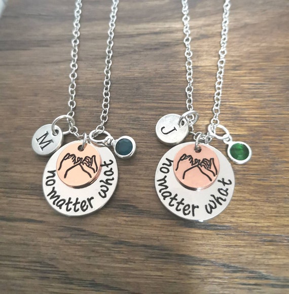 2 Best Friend Necklace Set of 2 3 4 5 6 7 8 BFF Matching Gift