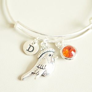 Vogel Geschenk, Geburtstagsgeschenk für sie, VogelArmband, Freundin Geschenk, personalisierte Armbänder, Niedlicher Schmuck, Freund Geschenk, Geburtstagsgeschenk Idee, Cool