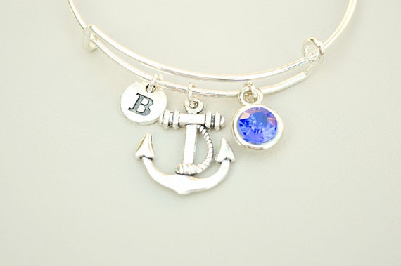 Birthday Gift for Sister, Gift for Cousin, Birthday gift for her, Women Birthday gift, Girls gift for birthday,Anchor Bangle, Silver Gift